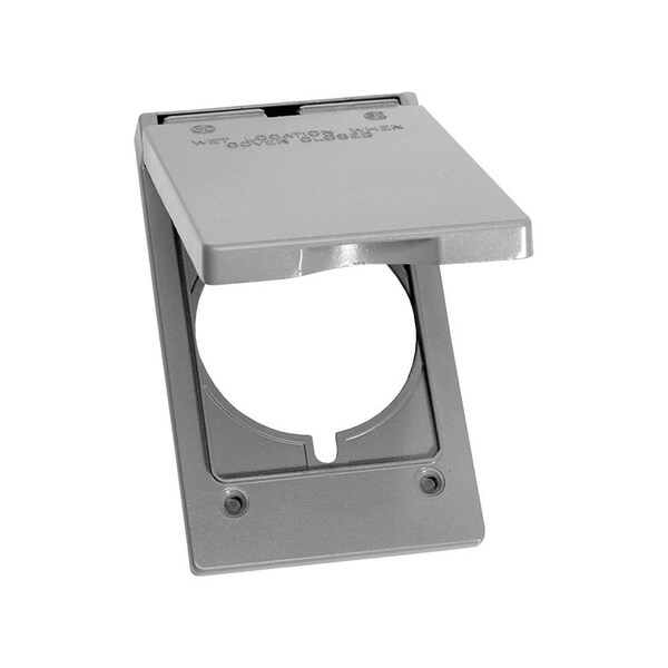 Sigma Engineered Solutions Weatherproof Cover, Outlet Box Type, 1 Gang, Metal Die-Cast 14244 - main